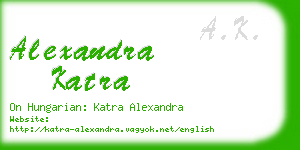 alexandra katra business card